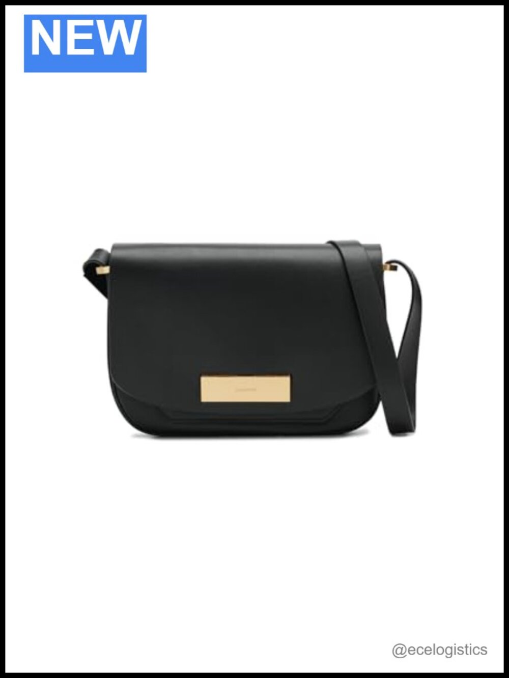 Etta Satchel Leather Shoulder Bag Purse Push Lock